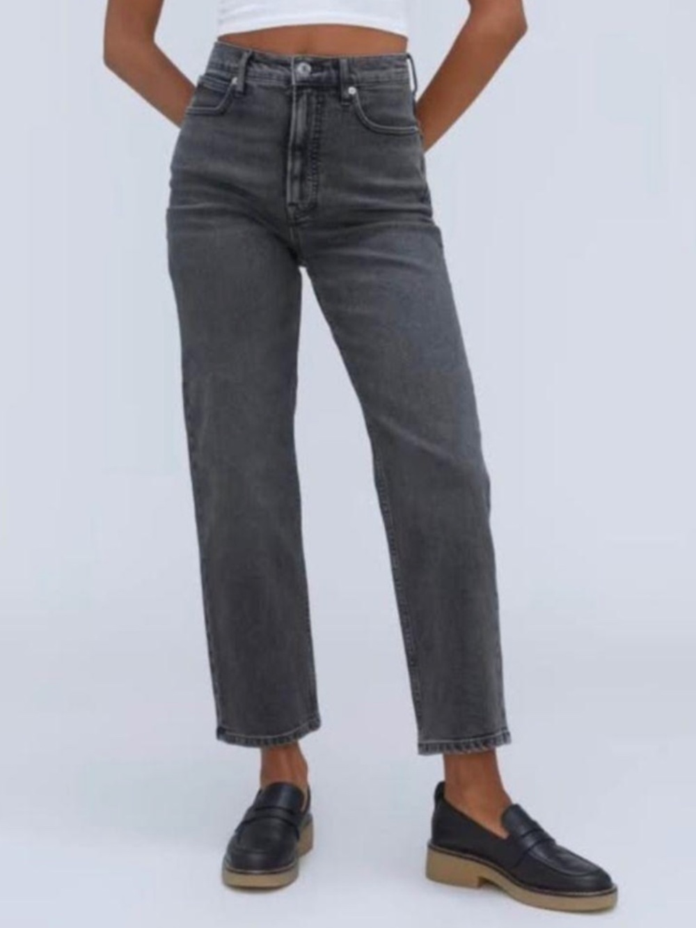 Everlane Way High Jean Stretch Organic Cotton Denim Size 28 Regular